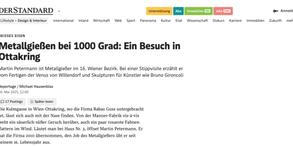 DERSTANDARD zu Besuch bei Rabas